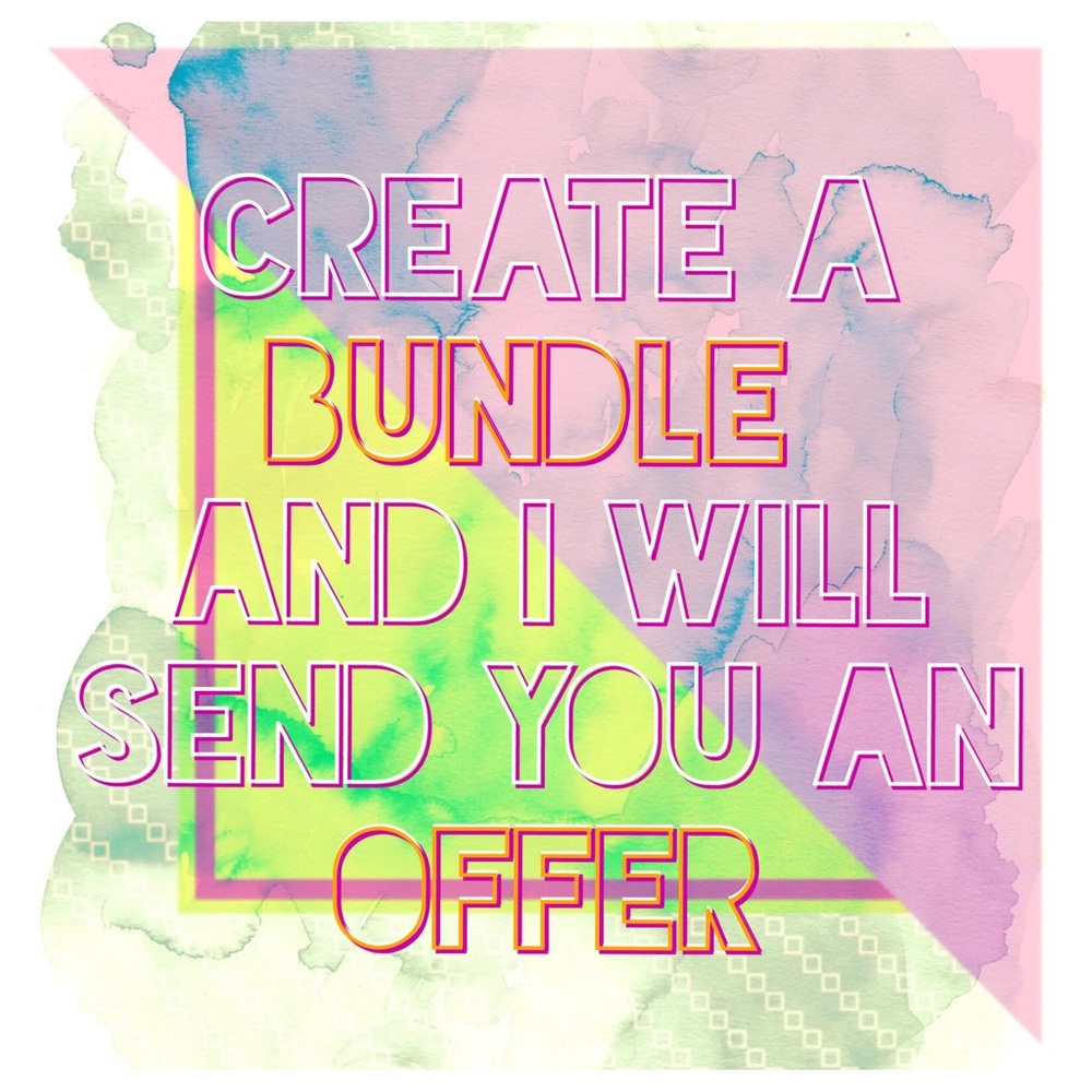 Create a BUNDLE and I will send you an OFFER!